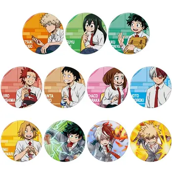 

My Hero Academia Anime Peripheral Cartoon Round Character Avatar Badge Accessories Gift
