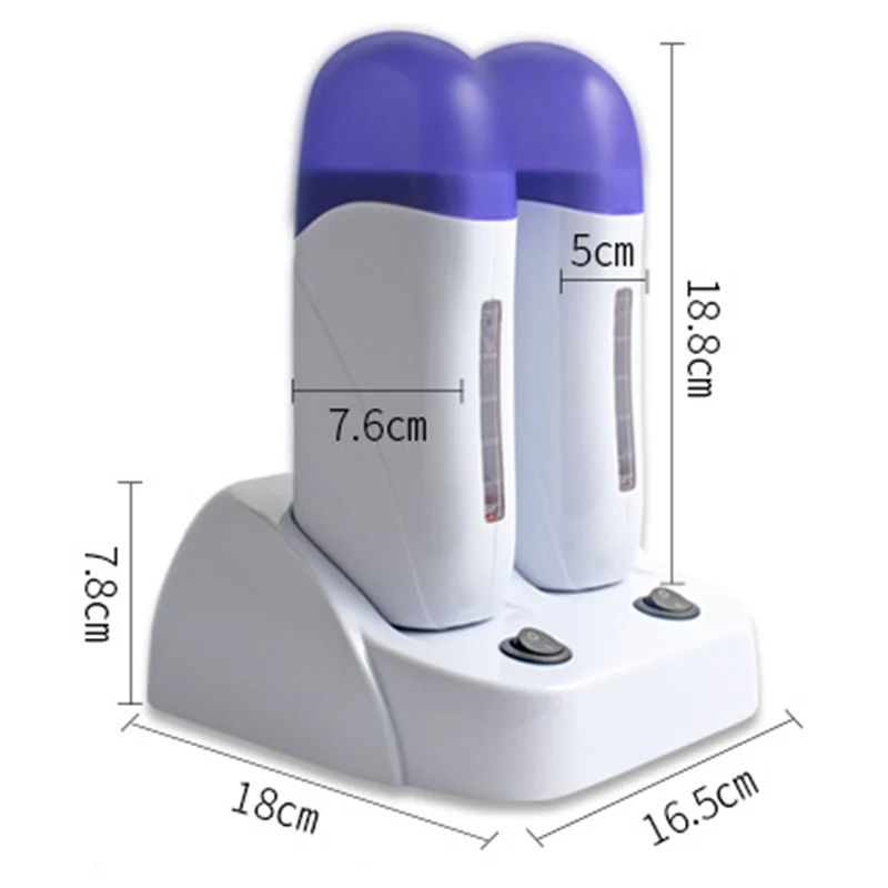 Двойной нагреватель воска для депиляции, горячее удаление волос на теле, рулон для депиляции, машина для депиляции, салон красоты, с нагревателем, база, британская вилка
