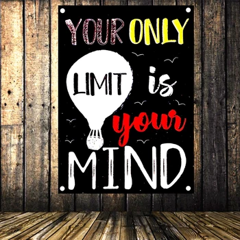 

Inspirational Motivational Quote Posters for Classroom or School; Flags & Banners, Wall Hanging, Tapestry Canvas Print Art G6