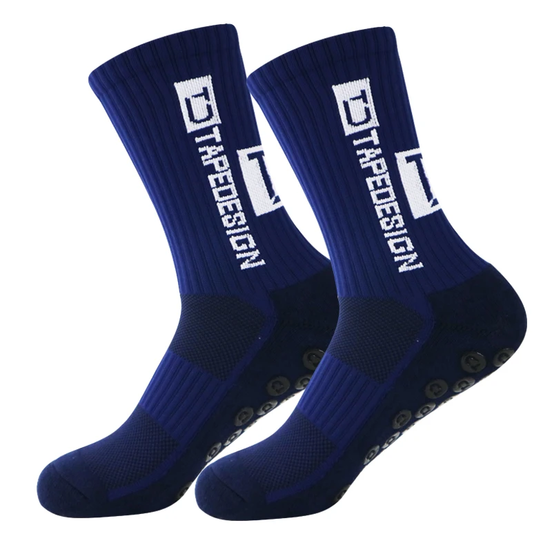 2021 New ANTI SLIP Football Socks Mid Calf Non Slip Soccer Cycling Sports Socks  Mens