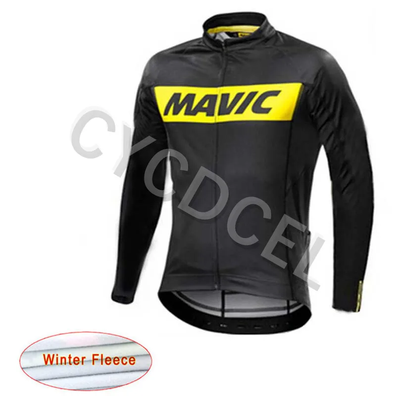 9 Mavic Classic Pro Team велосипедная майка мужская зимняя теплая флисовая с длинным рукавом для велосипеда MTB уличная спортивная одежда для велосипеда - Цвет: 9