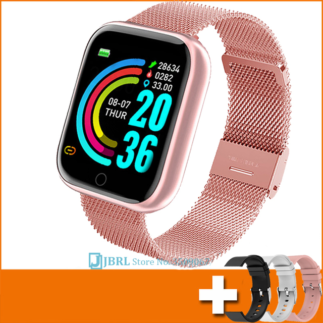 Ladies Sport Bracelet Smart Watch Women Smartwatch Men Smartband Android IOS Waterproof Fitness Tracker Smart Clock Mens