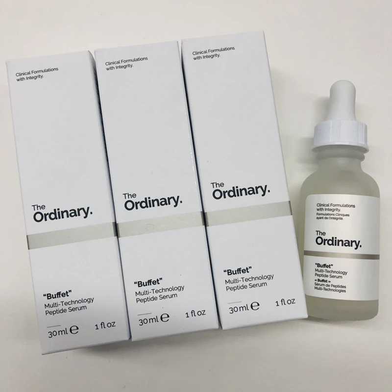 

The Ordinary Buffet Multi-Technology Peptide Anti-aging Nourishing Moisturizing Serum Reduce Fine Line Firms Brighten Face Care