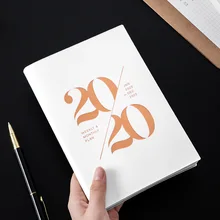 365 ежедневник планировщик дня Escolar A5 Кожаный Блокнот журнал ежемесячный недельный планировщик расписаний seplaints,1-,12 D40