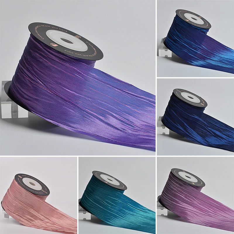 1Yard Color Pleated Ribbons for Wedding Party