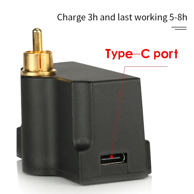 4-Professional-Wireless-Tattoo-Power-Mini-RCA-DC-Audio-3-5mm-Jack-Upgrade-Digital-New-Touch-Tattoo