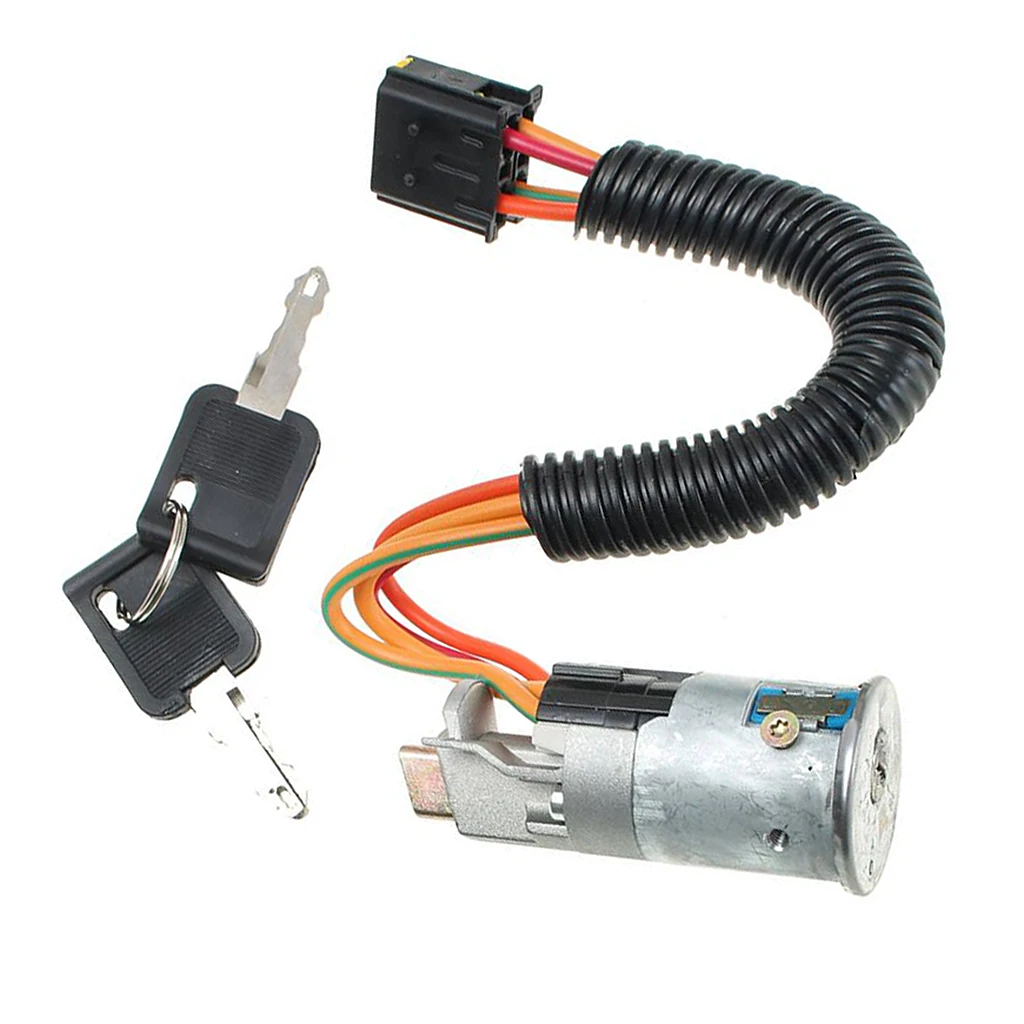 Replacement Ignition Starter Cylinder Lock Switch + 2 Keys For    Clio