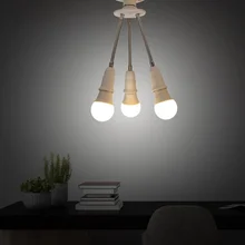 E27 Lamp White Base Adjustable Durable Rotary LED Light Bulb Socket Holder Adapter Converter Easy To Use for Restaurant Hotel