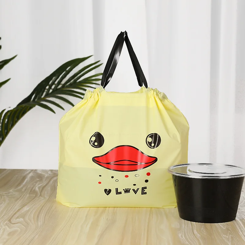 

Thick Dull Polish Drawstring Bag Cartoon Carry Bag Customizable White Gift Bag Party Fashion Party Storage Bags Gifts Bags