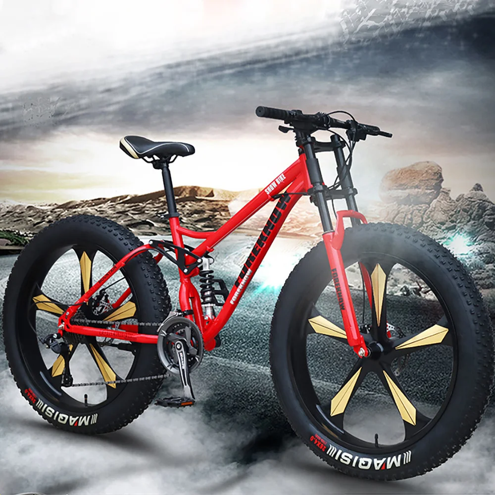FOREKNOW Adult Mountain Fat Bike 26 Inch Wheel 30Speed Variable Speed  Bicycle Men Racing Ride Road Off-road Beach Snowmobile MTB _ - AliExpress  Mobile