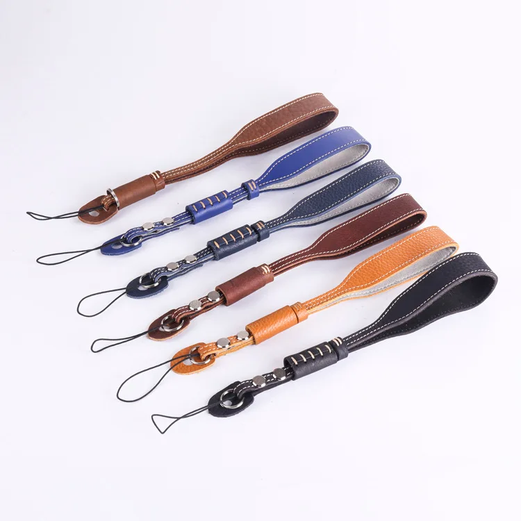 

Genuine Leather Wrist Strap Canon Nikon Single-lens Reflex Camera Fuji Mirrorless Camera Sony Black Card Film Cameras Anti-loss