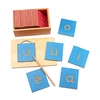 Montessori Language Toys Lowercase Letter English Alphabet Vowel Writing Board with Pen Guided Blind Board Toy Early Preschool 3