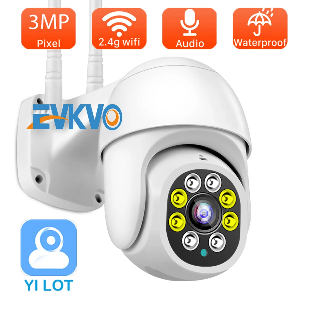 Hot Products! 3MP Yilot IP Camera Outdoor Smart Home Security CCTV Camera WiFi Camera PTZ 1080P Color IR Night Vision 2 Way Talk Wifi Camera