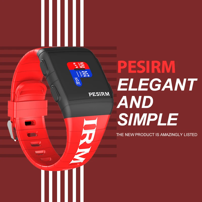 

PESIRM Colorful Waterproof LED Outdoor Sports Women's Digital Watch Waterproof Calendar Stopwatch Ladies Relogio Wristwatch