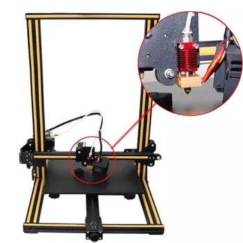 

Extruder 3D Printer Hot End Kit For Creality CR 10 10S CR10 Pro 24V Round Radiator
