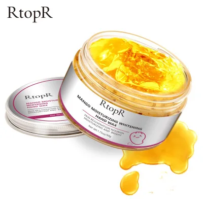 

2PCS RtopR Mango Hand Mask Wax Whitening Calluses Anti-Aging Treatment Rough skin Care wrinkle smoothing exfoliating hand mask