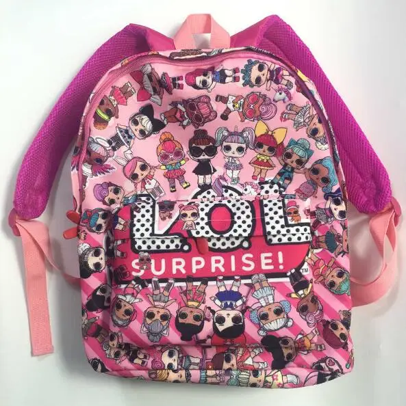 

L.O.L.surprise ! Lovely Cartoon Pattern Backpack Children Kid School Bag Girls Bags Canvas Backpacks Kids SchoolBags