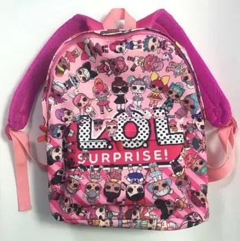 

L.O.L.surprise ! Lovely Cartoon Pattern Backpack Children Kid School Bag Girls Bags Canvas Backpacks Kids SchoolBags