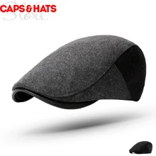 Шерстяной теплый берет Cascette Homme Bere Barret Dad Шапка boina francesa плоские шапки для мужчин маляр французская шапка зимняя шапка
