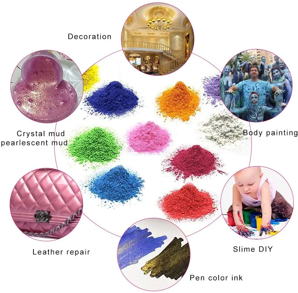 500g Pearl Powder for make up lip gloss Mica Pigment Colorants Resin Dye for Jewelry Making Art Tool Art Supplies mica powder fluorescent pigment luminous pigment color shift pigment powder reflective powder automotive paint pigment powder