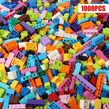 

Creative 1000 Pieces DIY Building Blocks City Bricks Bulk Model Figures Educational Kids Toys Compatible All Brands