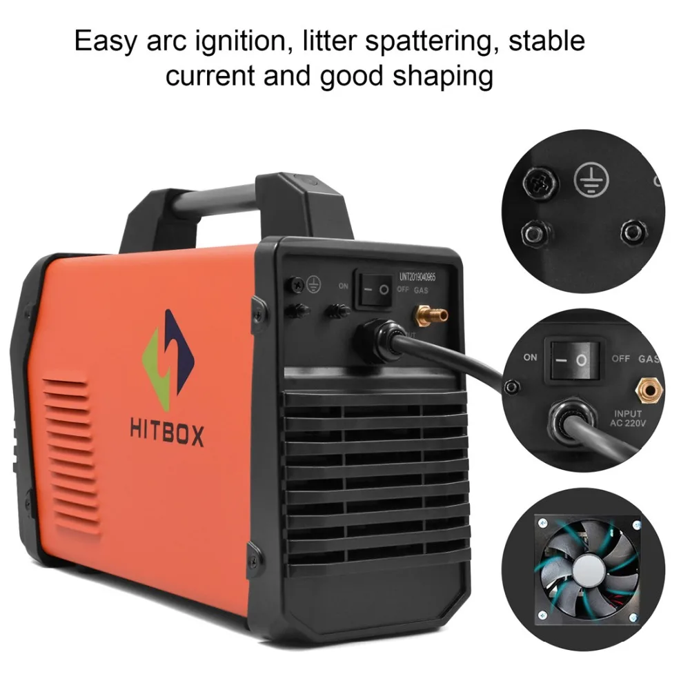 HITBOX Tig Welder T2000 TIG ARC Stick Welding Machine 220V Digital Welding Tool Home Use Portable Welding Equipment
