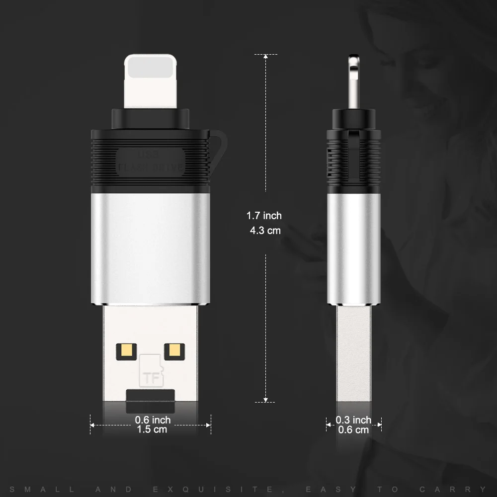 3в1 OTG адаптер для iPhone 11 Pro XS max X 8 7 6 6s Plus lightning на USB SD кардридер камера u диск