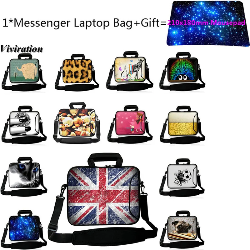 

Mousepad+Messenger Laptop Bag Tablet PC Cover 10 10.2 12 11.6 13 14 15 17 17.3 15.6 Notebook Shell Case Liner Sleeve Netbook Bag