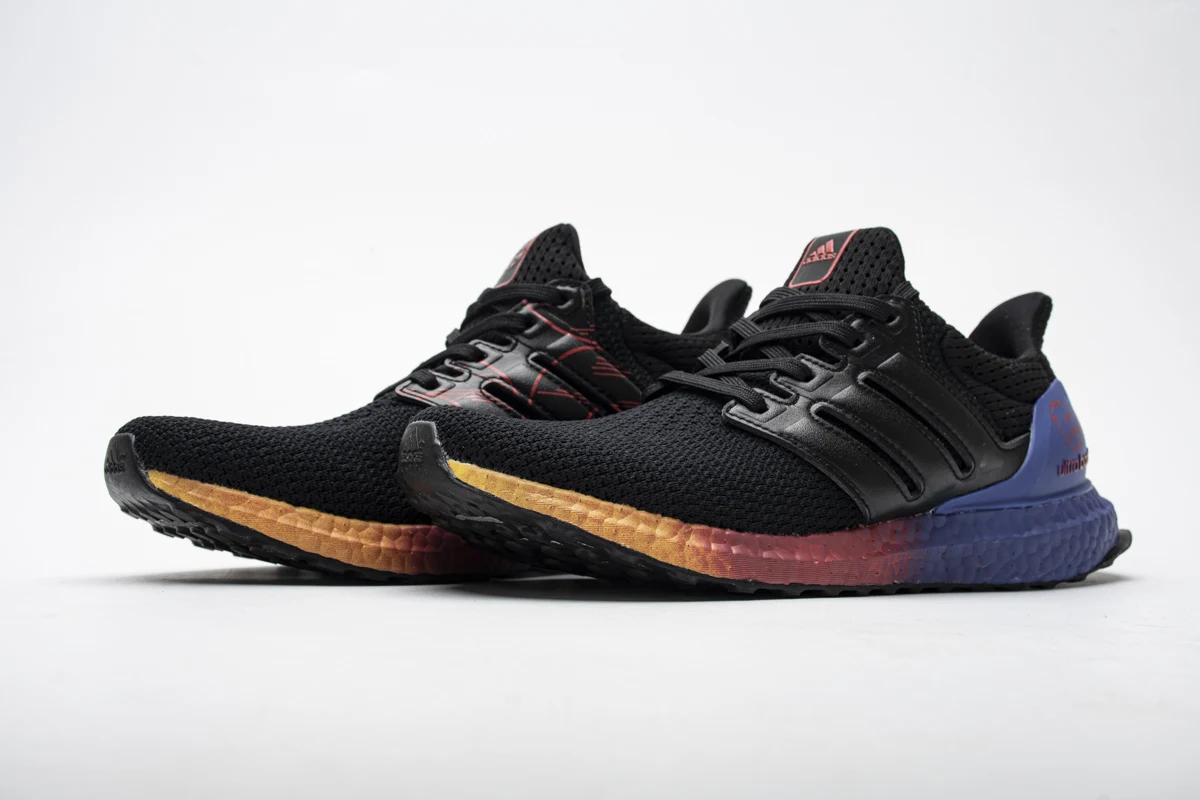 Адидас UltraBoost 2,0 Boost черные синие мужские кроссовки дышащие удобные кроссовки# FW3722