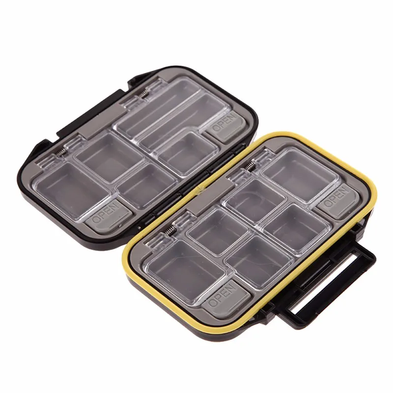 Waterproof Eco-Friendly Fishing Lure Bait Tackle Waterproof Storage Box Case With 12 Compartments Outdoor