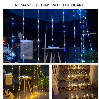 

Outdoor LED Solar Lights String Waterfall Fairy Icicle Lights 320 Led Christmas Tree Light For Holiday Party Garden Decoration