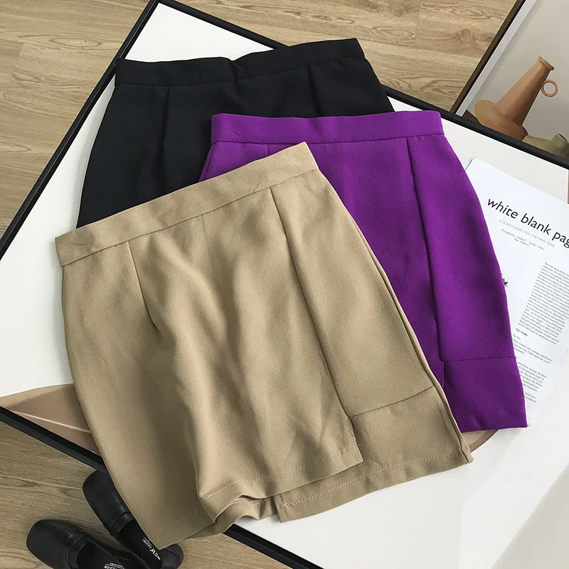 

Special Offer Women's Dress Processing Autumn Korean-style Solid Color Versatile Skirt Elegant Sheath Short Skirt 9.10