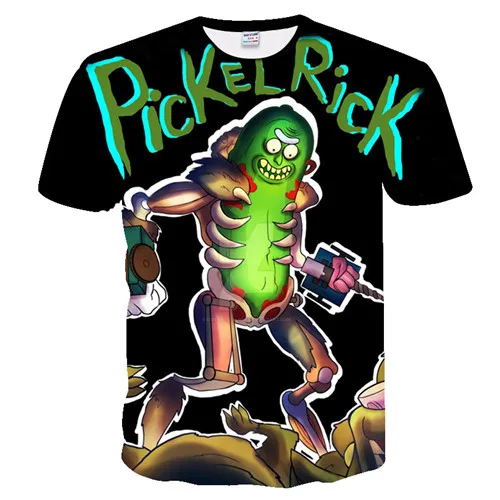 nuevo 3d Rick y marty impreso camiseta divertida camiseta Повседневная verano camiseta hombres camisetas tops talla grande 4XL - Цвет: TXUO-360
