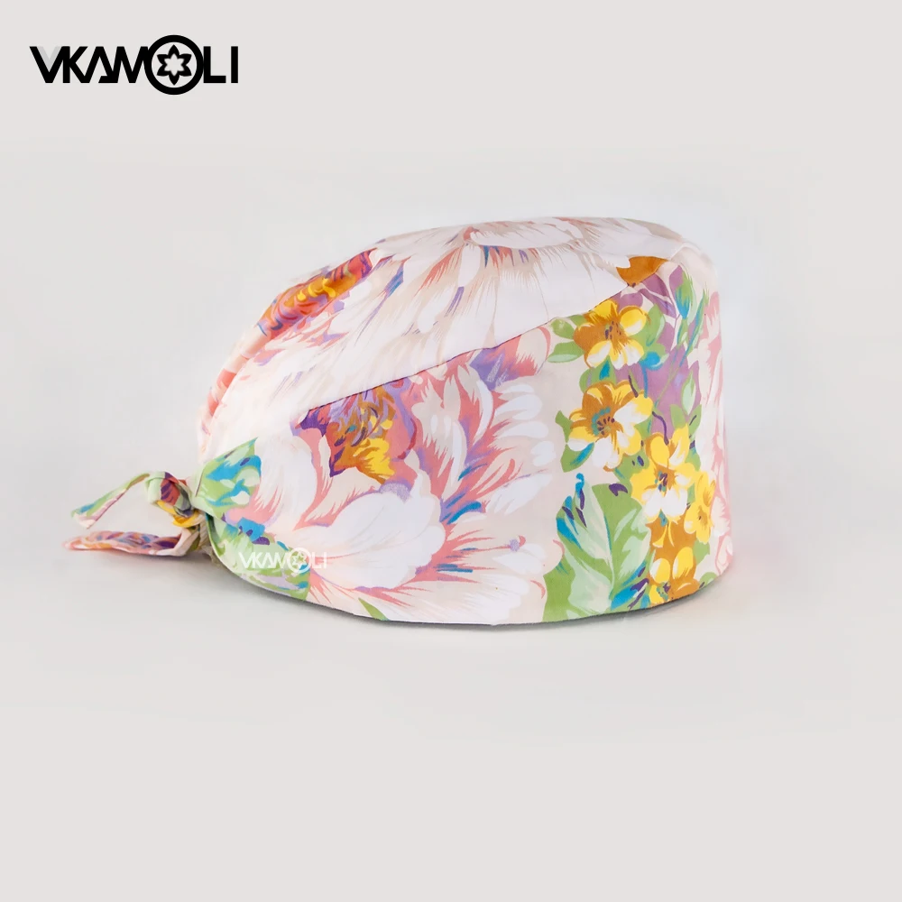 Хлопковая шапка унисекс gorros quirofano mujer для салонов красоты шапочка ухода