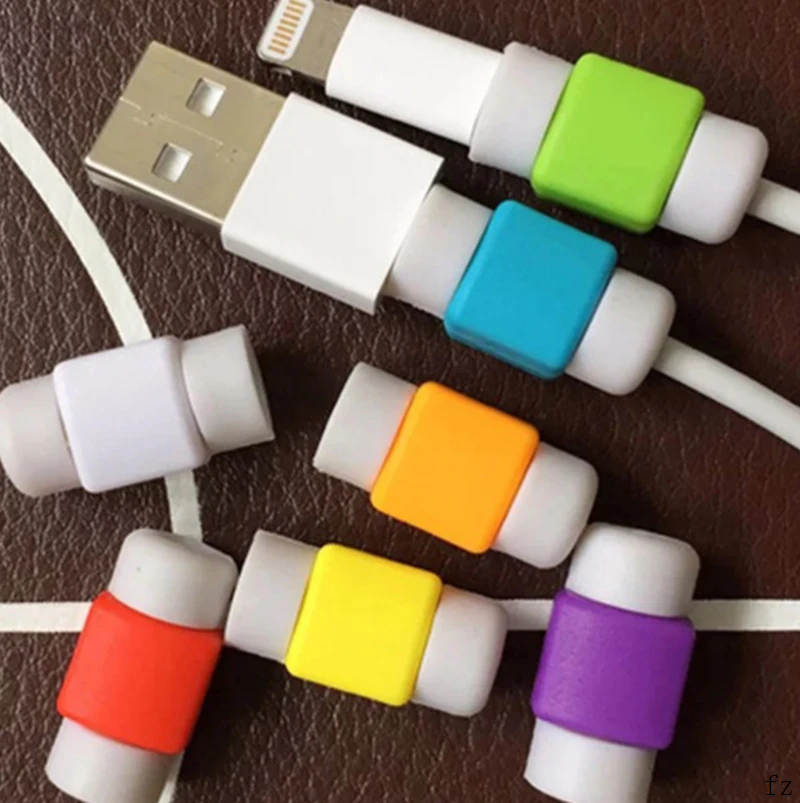 2000 шт. устройство для намотки кабеля протектор usb кабель для зарядки защитные рукава для iPhone 5S 6s 7 8