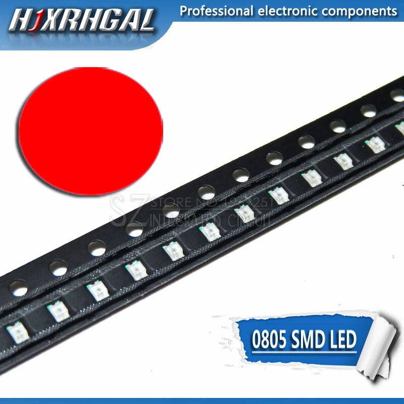 1 шт. красный 0805 светодиодные диоды smd свет новый и оригинальный hjxrhgal | Электронные