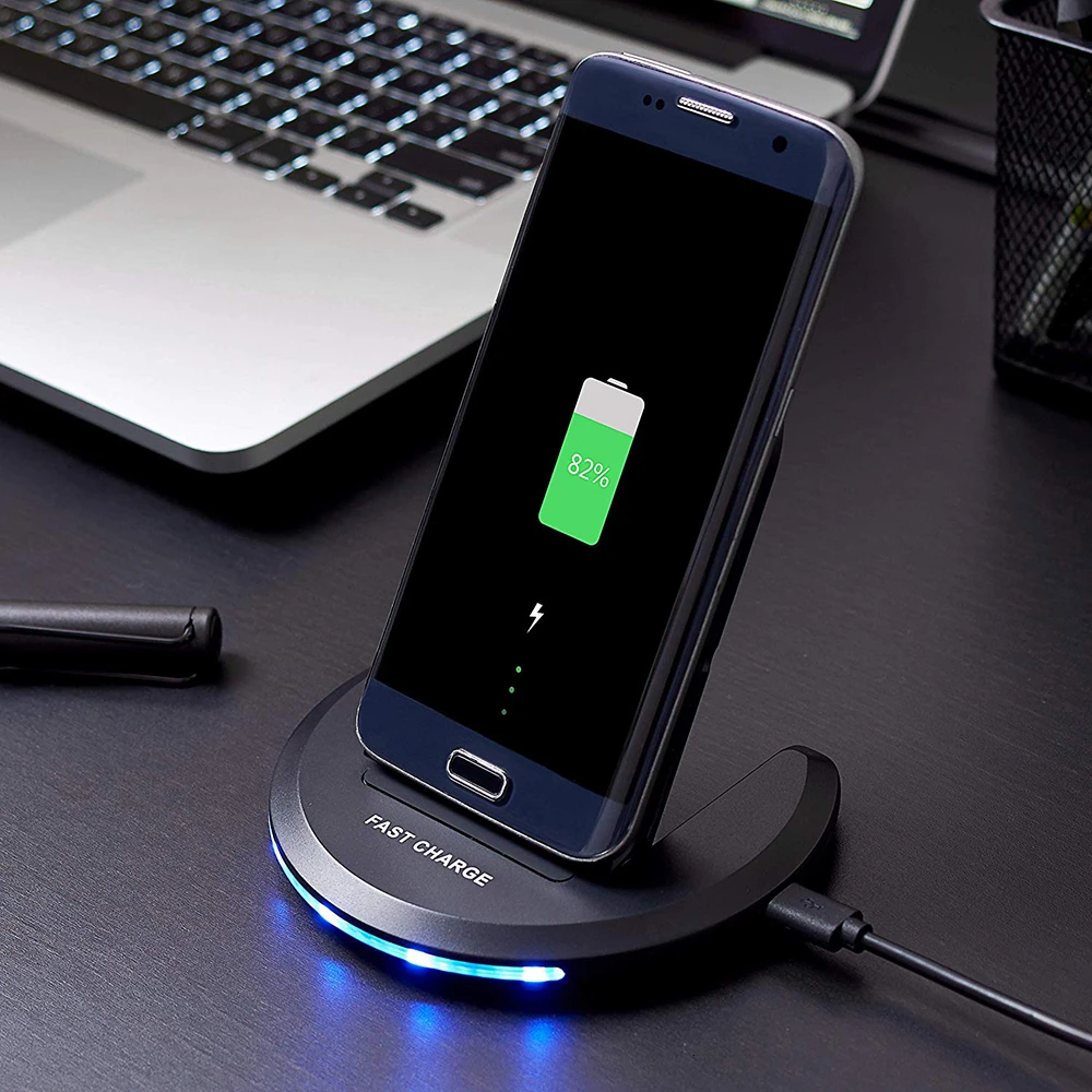 

10W Qi Wireless Charger Pad For iPhone 11 Pro XS Max XR X 8 Foldable Fast Wireless Charging Dock Charge Stand For Samusng Xiaomi