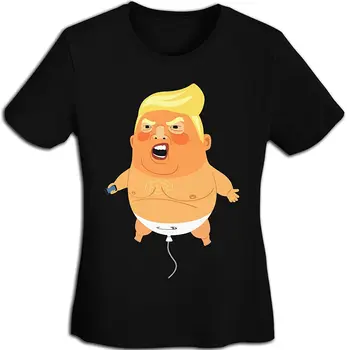 

2020 Funny Trump Impeach Printed Lady's Soft Cotton Round Neck Tee Slim Vintage Short-Sleeve T-Shirts