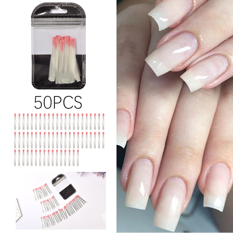 10 Вт 30 50 шт. волокно Стекло наращивание ногтей Fibernails волокна для шелковые