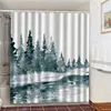Sketch Kissing Lovers Waterproof Bathroom Set With Shower Curtains Black And White Home Decoration Wall Screen Bath 3D Curtains ► Photo 3/6