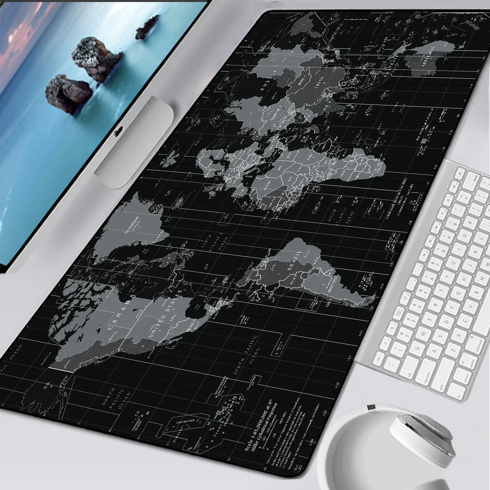 

XL Old World Map Mat Speed Locking Edge Large Mouse Pad XXL Natural Rubber Game Desk Mousepad Keyboard Mat Carpet for Dota CSGO