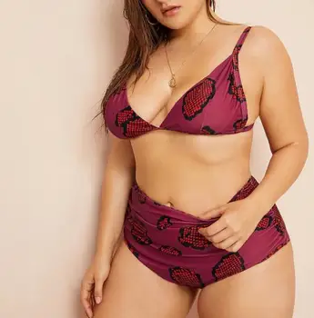 

Snake Print Bikini Plus Size Bandage Wrap Bikini Push Up Swimsuit Large Sizes Swimwear Women Crisscross Bikinis Woman