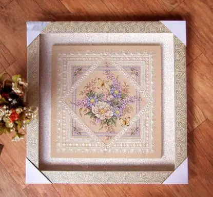 Flowers And Lace Cross Stitch Kit Butterfly Cotton Thread 18ct 14ct 11ct Linen Flaxen Canvas Stitching Embroidery DIY Cross Stitch Kit