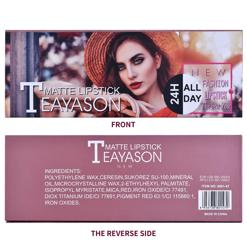 Набор матовой губной помады 12 шт./лот водостойкая питательная бархатная помада