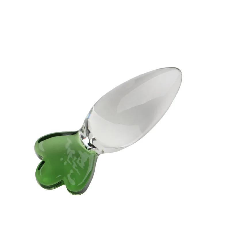 Radish Crystal Glass Dildo For Anal Women Sex Toy Fruit Vegetable Artificial Penis Anal Plug Masturbation Sex Toys For Women Men