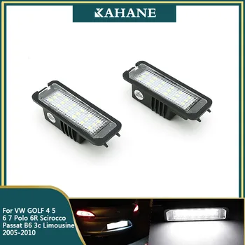 

2pcs 18LED Bulb License Number Plate Lights Rear TailLights For Skoda Superb /Seat Altea XL Exeo Leon2 /VW GOLF 4-7 Polo 6R