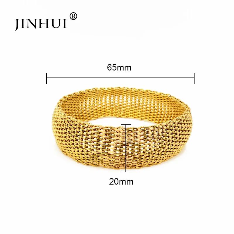 Jin Hui Новая Мода Дубай ювелирные изделия золотые браслеты для женщин свадебный роскошный браслет Французские ювелирные изделия африканские арабские невесты подарки - Окраска металла: Only 1 pcs