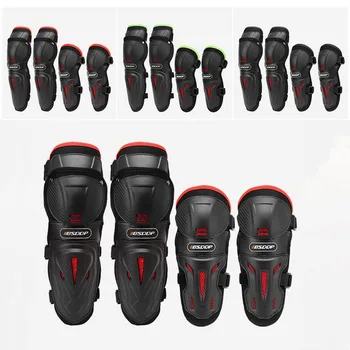 4PCS Motorcycle Knee Elbow Pad Elbowpad Kneepad Motocross Racing Skating Off Road Protective Gear Pad Guard Protector Accesories