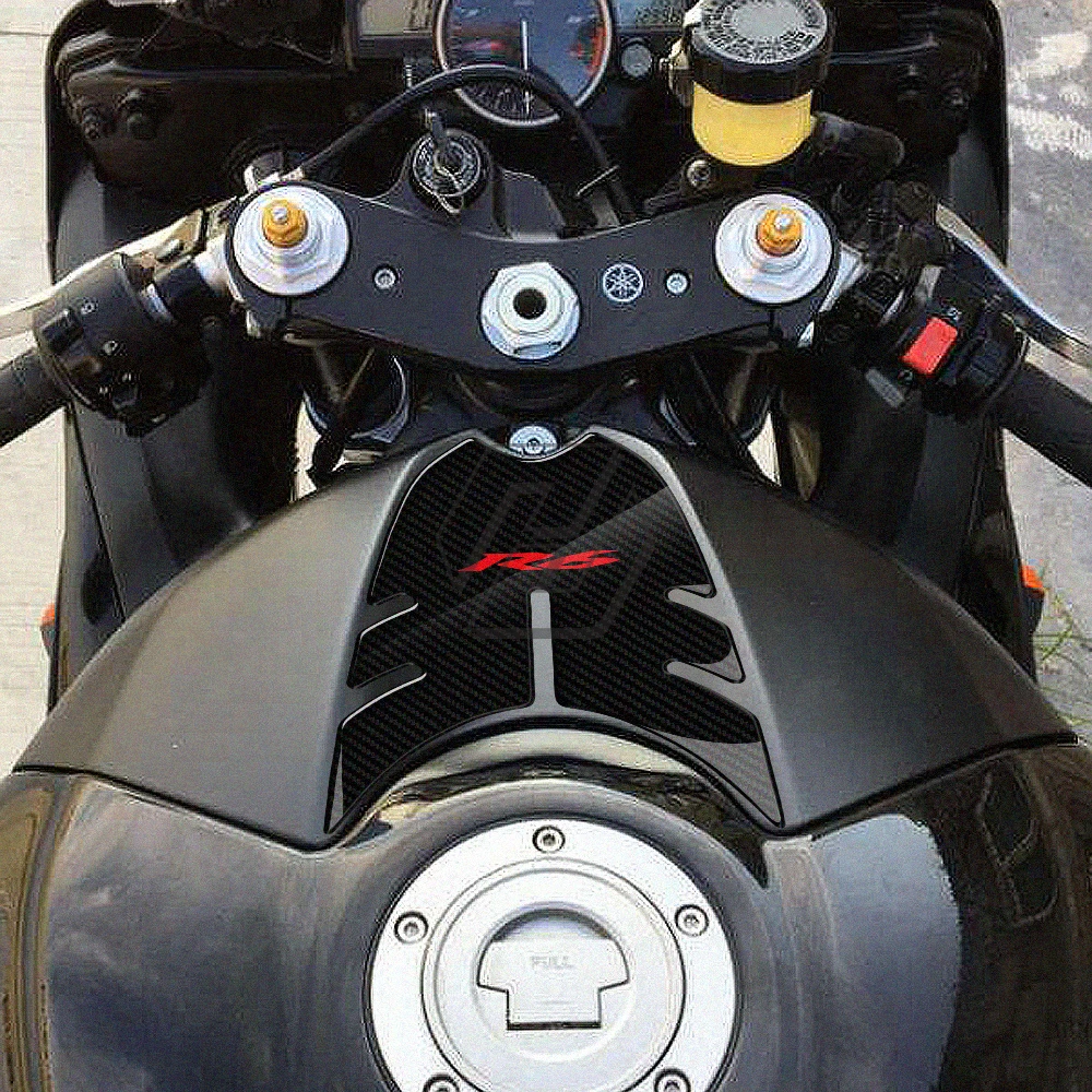 Для Yamaha YZF-R6 R6 2008- 3D мотоцикл передний газовый топливный бак крышка предохранительный бак Pad