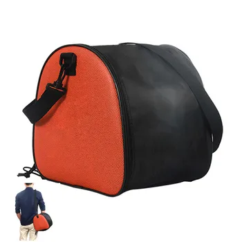 

9L Training PU Shoulder Bags Sports Bags Basketball Bag Fashion Sports Backpack for Basketball Volley Black Orange New Hot Sale